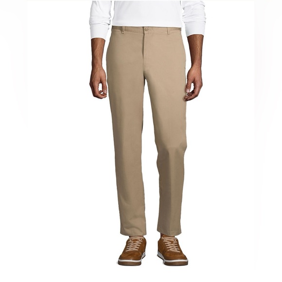 Lands' End Other - Lands End Men's‎ Tailored Fit Flat Front Khaki Pants Preppy Academia Classic